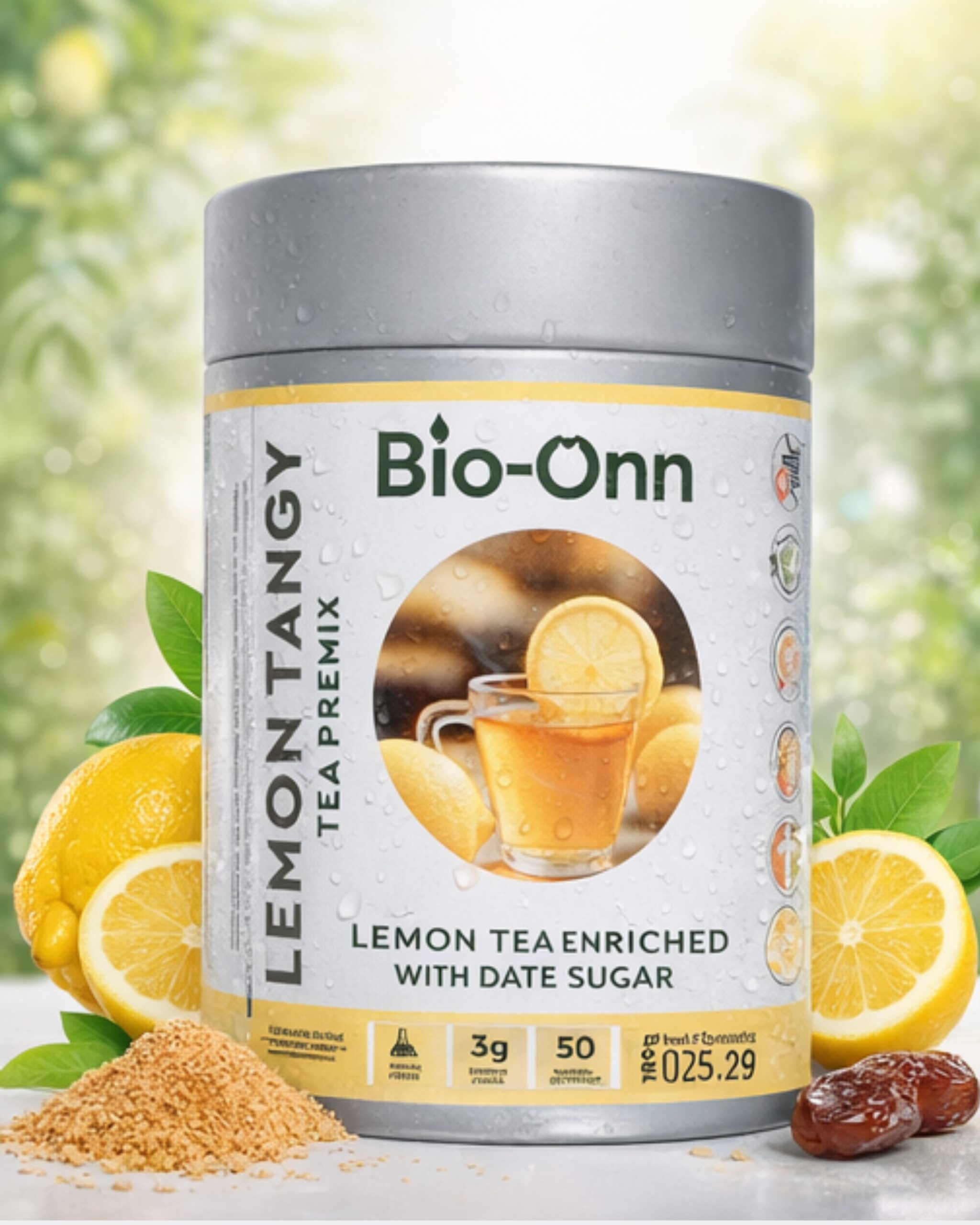 Bio-Onn natural lemon tea premix for detox and immunity.
