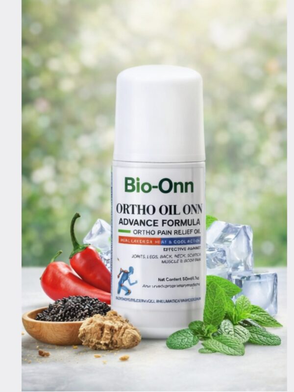Bio-Onn Ayurvedic pain relief roll-on and ortho oil for joint pain.
